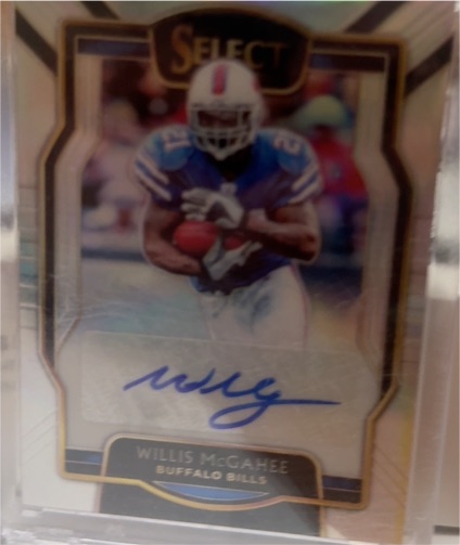 2018 Panini Select #Signatures Willis McGahee — front
