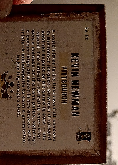 2019 Panini Diamond Kings #62 Kevin Newman — back