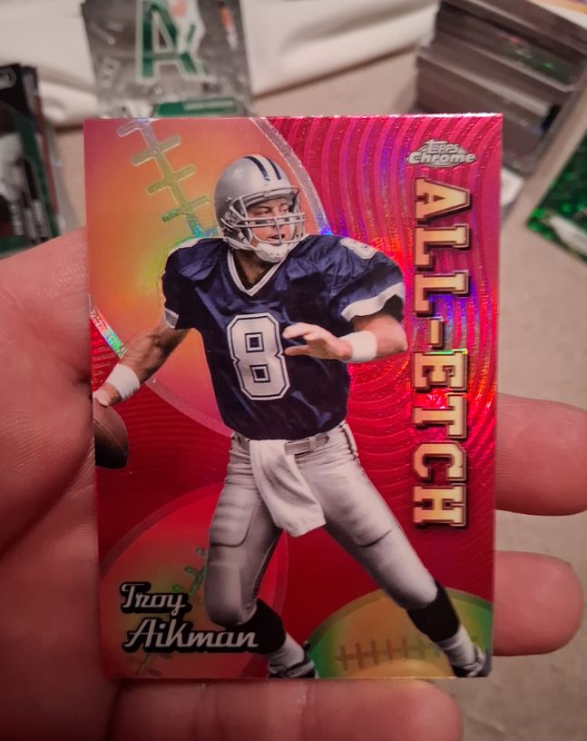 2024 Topps Chrome All-Etch #CAE-TA Troy Aikman — front