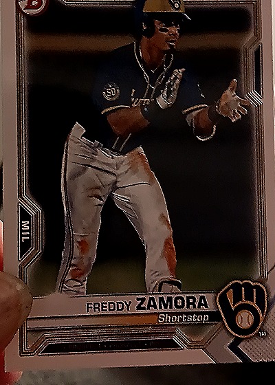 2021 Bowman #141 Freddy Zamora — front