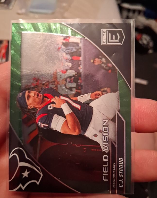 2024 Panini Donruss Elite #1 C.J. Stroud Field Vision Green — front