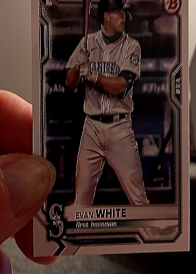 2021 Bowman #89 Evan White — front