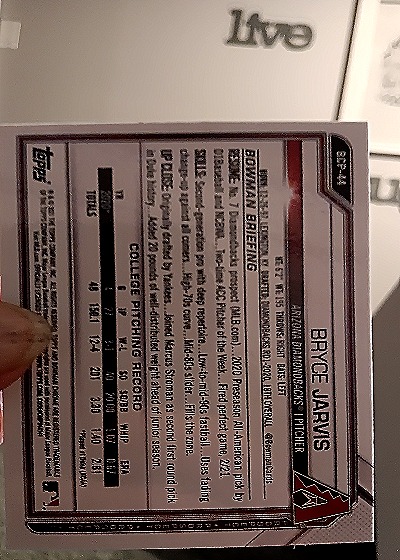 2022 Topps #74 Bryce Jarvis — back