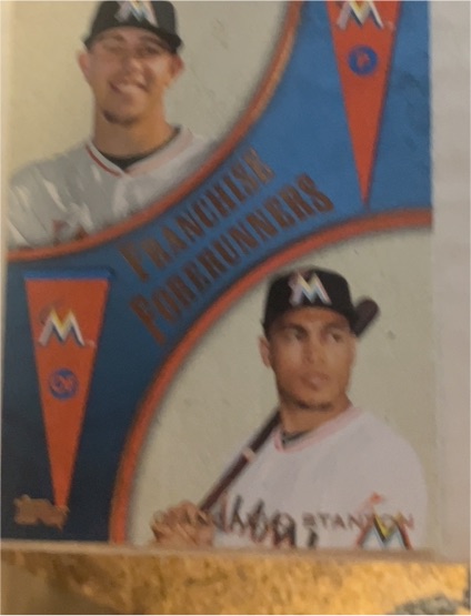 2013 Topps Franchise Forerunners #FF-10 Jose Fernandez / Giancarlo Stanton — front