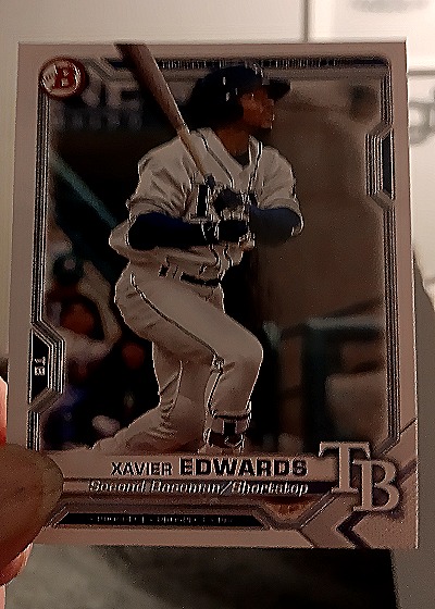 2021 Bowman #BP-101 Xavier Edwards — front