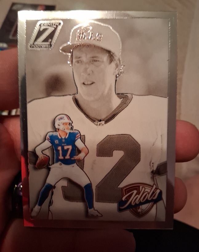 2024 Panini Zenith #3 Josh Allen / Jim Kelly Idols — front