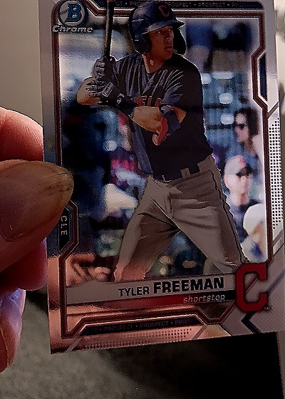 2021 Bowman Chrome #BCP-119 Tyler Freeman — front