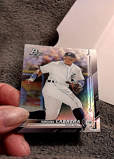 2019 Bowman Platinum #89 Miguel Cabrera — front