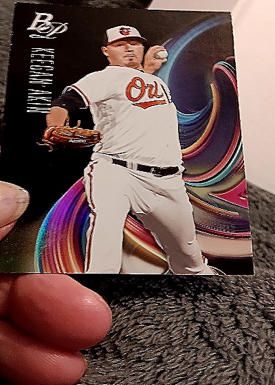 2018 Bowman Platinum #TOP-55 Keegan Akin — front