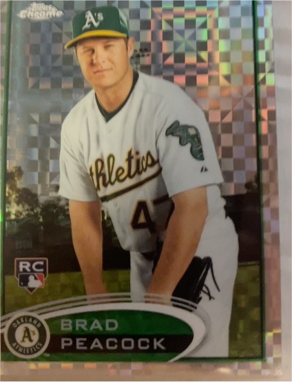 2012 Topps Chrome #163 Brad Peacock — front