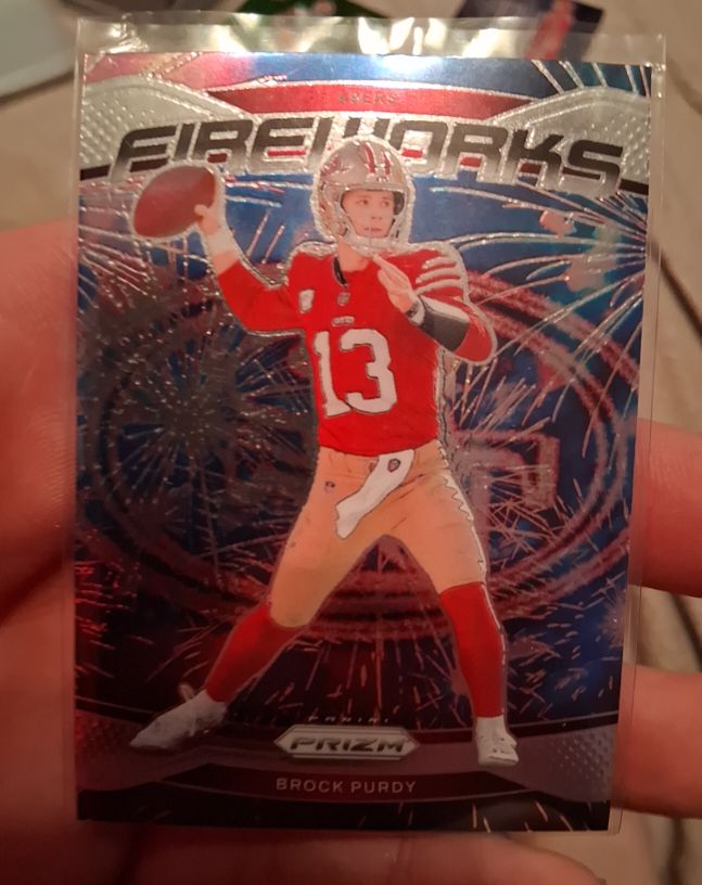 2024 Panini Prizm #2 Brock Purdy Fireworks — front