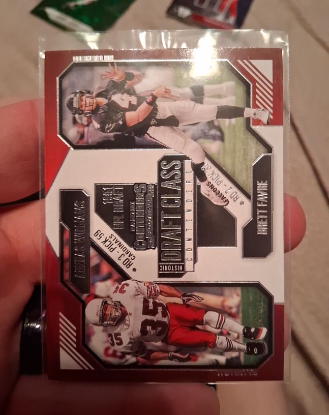 2024 Panini Contenders #13 Aeneas Williams / Brett Favre Historic Draft Class — front