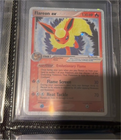 2005 Pokemon EX Delta Species #108 Flareon ex — front