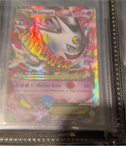 2016 Pokemon Mega Gengar EX #XY166 Black Star Promo — front