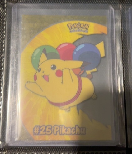 2000 Topps Pokemon #PC1 Pikachu TV Animation Clear Card — front