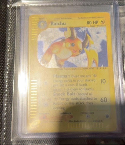 2002 Pokémon Expedition #61 Raichu — front