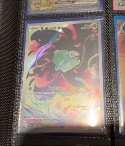 2023 Pokémon #133 Bulbasaur Mega Evolution Illustration Rare — front