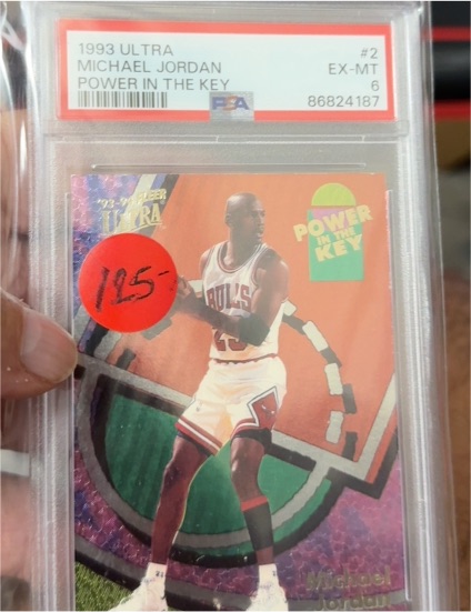 1993 Fleer Ultra #2 Michael Jordan Power In The Key — front