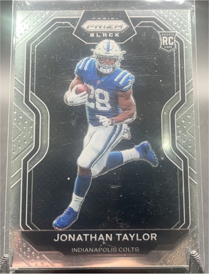 2020 Panini Chronicles Prizm Black #PB-7 Jonathan Taylor — front