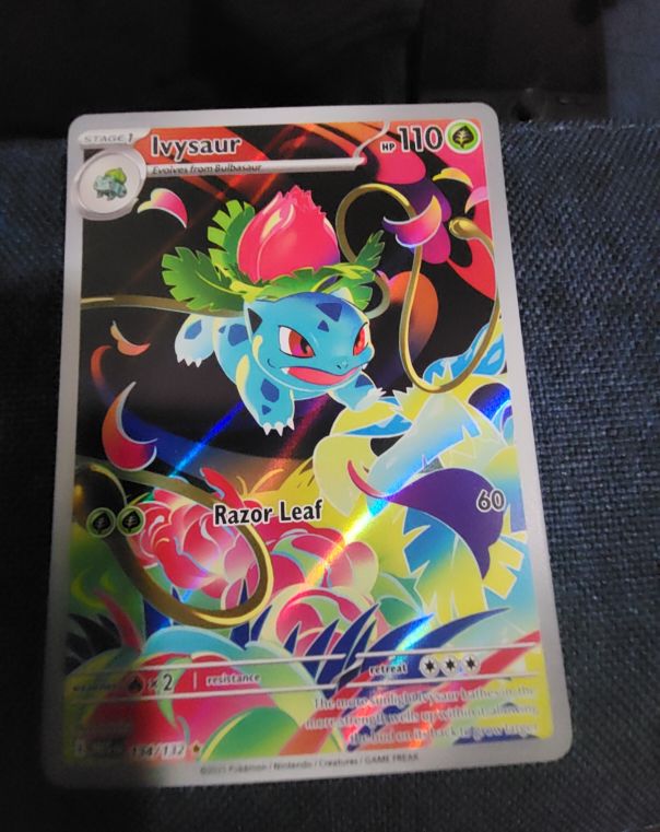 2021 Pokemon TCG Mega Evolution Illustration Rare #134 Ivysaur — front