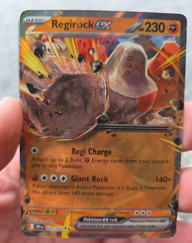 2025 Pokémon SV10: Destined Rivals #101 Regirock ex — front