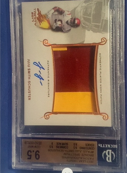2017 Leaf Trinity #PA-JSS1 JuJu Smith-Schuster — front