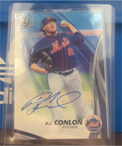 2017 Bowman Platinum Top Prospects Auto #TPA-PC P.J. Conlon — front