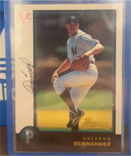 1998 Bowman #221 Orlando Hernandez Rookie Card — front