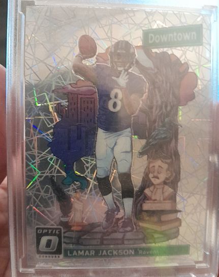 2021 Donruss Optic Downtown #DT-8 Lamar Jackson — front