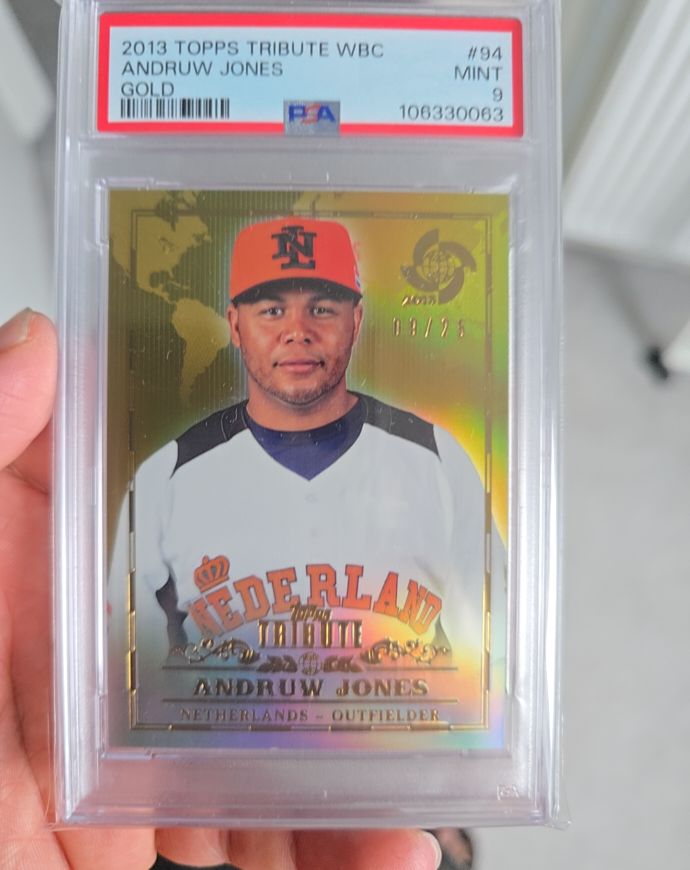 2013 Topps Tribute WBC #94 Andruw Jones Gold — front