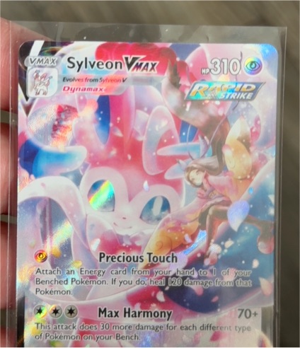2022 Pokémon Sword & Shield Brilliant Stars #TG15 Sylveon VMAX — front