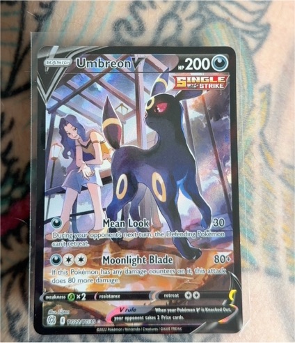2022 Pokemon Brilliant Stars #TG22 Umbreon V — front