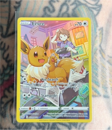 2022 Pokémon Sword & Shield Brilliant Stars #TG11 Eevee — front