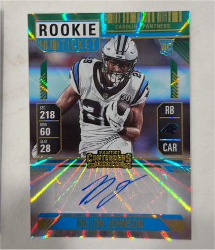 2024 Panini Contenders Rookie Ticket #218 Dillon Johnson — front