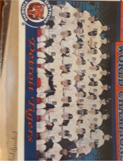 1968 Topps Detroit Tigers Team Card — front