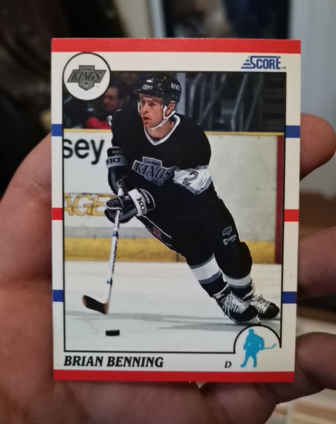 1990-91 Score #306 Brian Benning — front