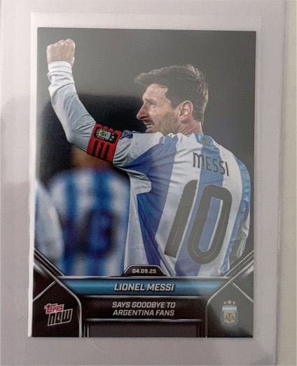 2025 Topps Now #002 Lionel Messi — front