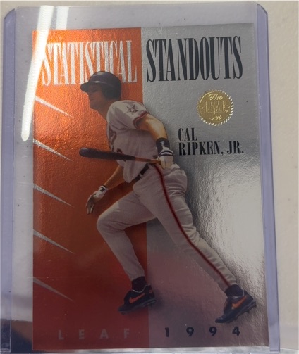 1994 Leaf Statistical Standouts #10 Cal Ripken Jr. — front