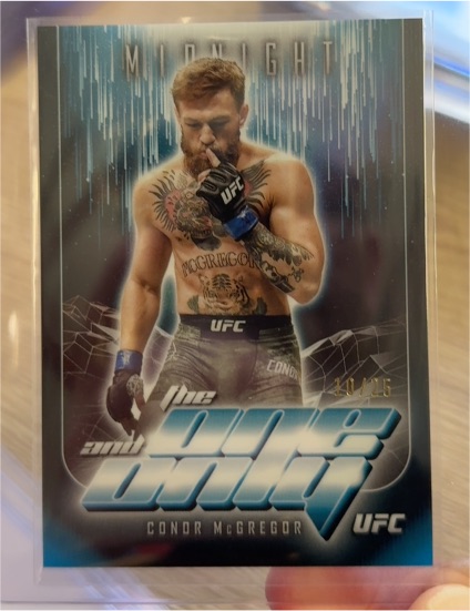 2024 Topps Midnight UFC The One and Only #TO-19 Conor McGregor — front