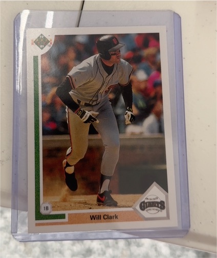 1991 Upper Deck #445 Will Clark — front