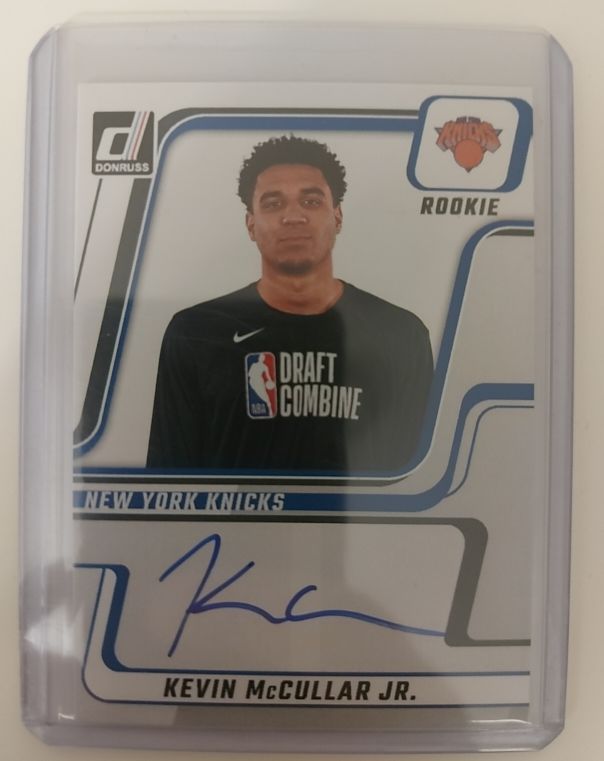 2024-25 Donruss #NDA-KMN Kevin McCullar Jr. Next Day Auto Rookie — front