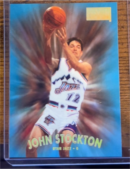 1997-98 SkyBox Premium #20 John Stockton Utah Jazz — front