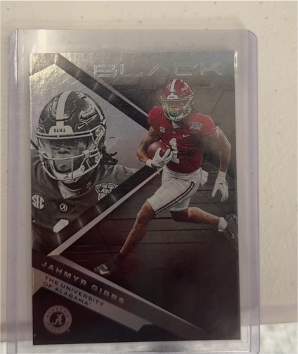 2023 Panini Chronicles Draft Picks Black #23 Jahmyr Gibbs — front