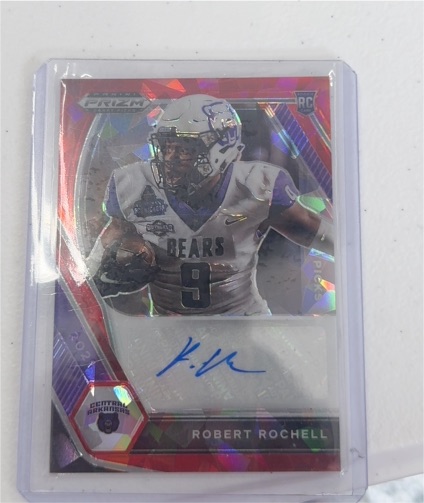 2021 Panini Prizm Draft Picks Red Prizm #142 Robert Rochell — front