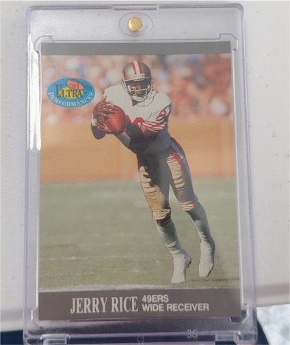 1991 Fleer Ultra Performances #9 Jerry Rice — front