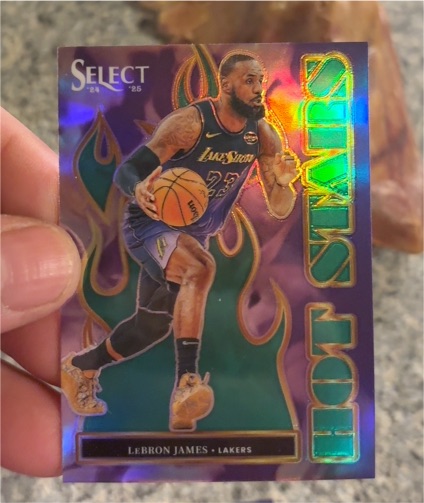 2024-25 Panini Select #8 LeBron James Hot Stars — front