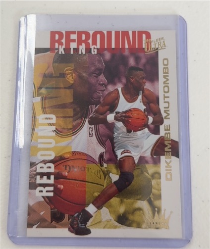 1994-95 Fleer Ultra Rebound King #4 Dikembe Mutombo — front
