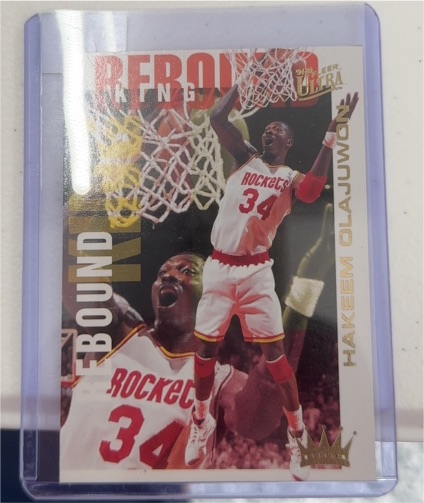 1994-95 Fleer Ultra #6 Hakeem Olajuwon Rebound King — front