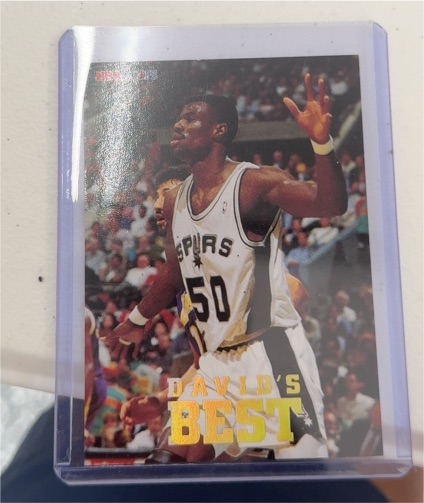 1993-94 Hoops #DB1 David Robinson David's Best — front