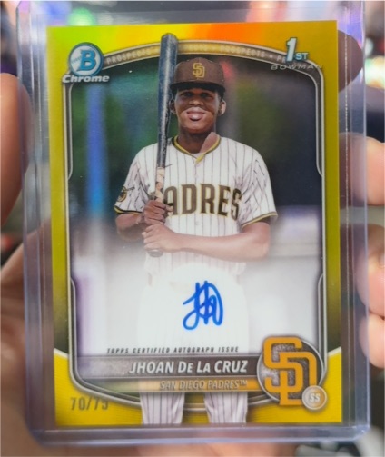 2025 Bowman Chrome #CPA-JDL Jhoan De La Cruz — front